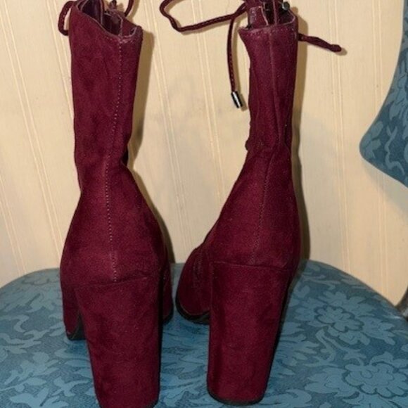 Carlos Santana Malbec Sandra Lace Up Booties - Picture 3 of 5